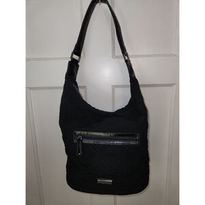Vera Bradley Classic Piper Hobo Shoulder Bag Purse in black